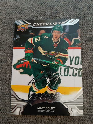 Matt Boldy - UD mvp silver script / WILD
