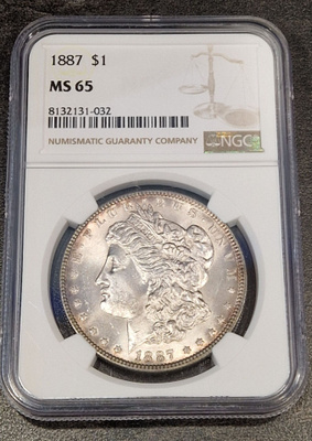 USA Morgan Dollar 1887 MS65