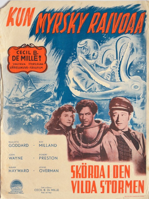 Elokuvajuliste: Kun myrsky raivoaa (John Wayne)