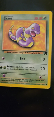 Ekans #56 Pokemon Team Rocket card