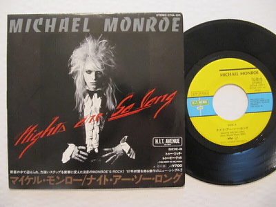 Michael Monroe Nights Are So Long 7" sinkku Japani PROMO