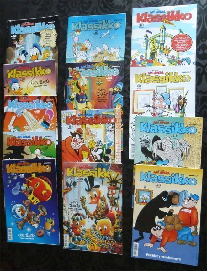 Aku Ankka sarjisekstroja/klassikkoja 32-341