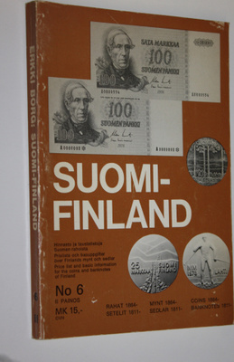 Erkki Borg : Suomi - Finland 6, Rahat, setelit : hinnasto...