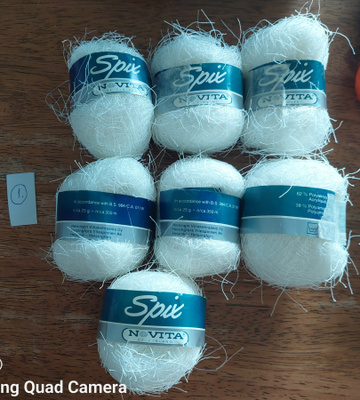Novita spix lanka valkoinen x 7 kerää