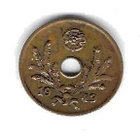 1943 10 PENNIÄ KOLIKKO KÄYTETTY REIKÄ KESKELLÄ - pikkukuva 2