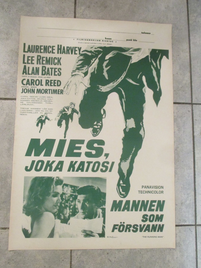 MIES JOKA KATOSI - vanha elokuvajuliste