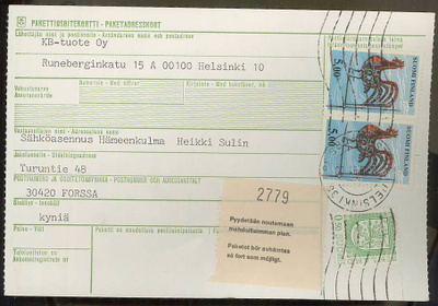 1981 pakettikortti
