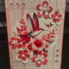 Käsintehty kortti kolibri - pikkukuva 1