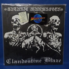 SATANIC WARMASTER - CLANDESTINE BLAZE M-/M- 1ST FIN 2004 LP - pikkukuva 1