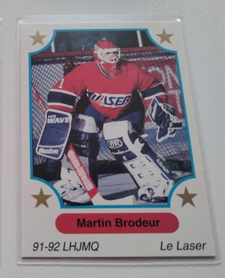 1991-92 LHJMQ LE LASER MARTIN BRODEUR #1