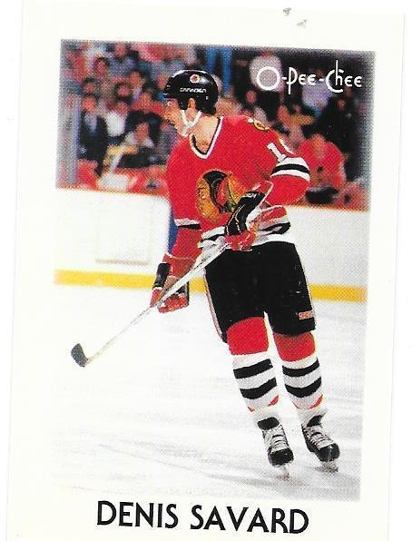 1987-88 OPC Minis #39 Denis Savard Chicago Blackhawks