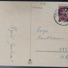 Uudenvuodenkortti kenttäpostina kotirintam. 1943, Vainikkala - pikkukuva 1