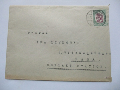 1928 Viipuri 2 kuori Haagaan / Huopahden asemalle