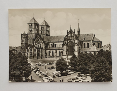 Münster - Dom - vanha saksalainen postikortti