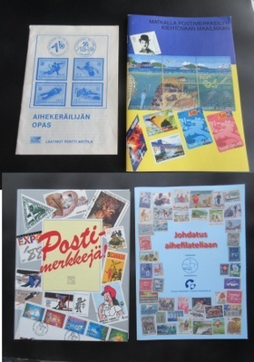 Filatelia kirjallisuutta 4kpl