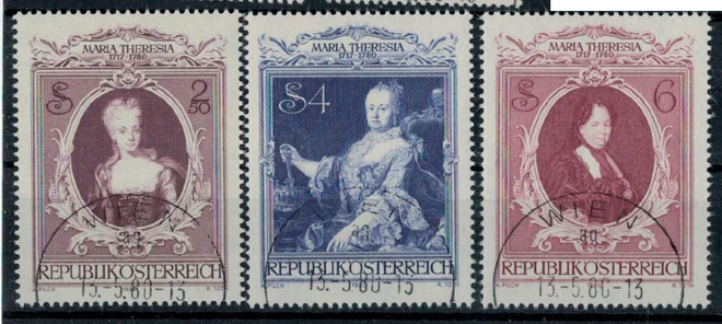 Itävalta Mi 1638-40 o