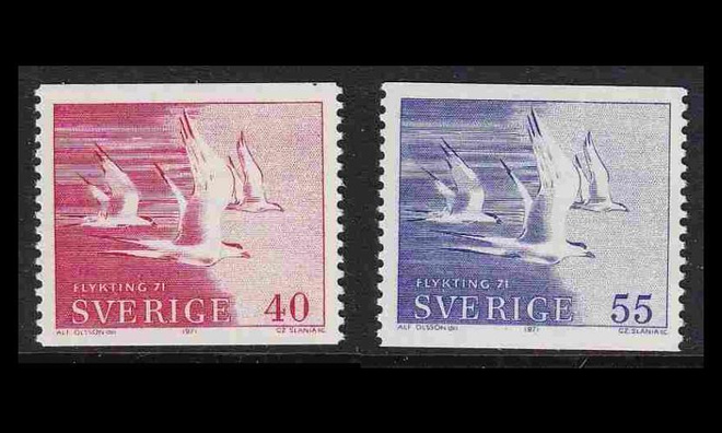Ruotsi 704-5 ** Lintuja (1971)