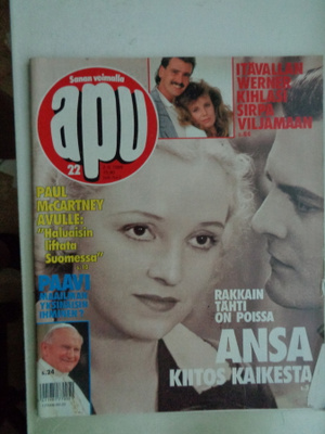 Apu lehti Nro 22/1989 (16.8)