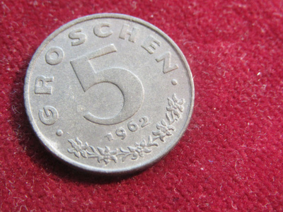 5 groschen 1962. Itävalta-Austria