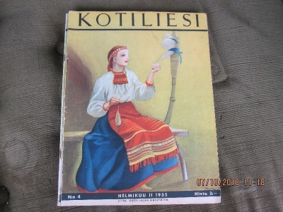 Kotiliesi N.o 4 Helmikuu 1935 kansi Martta Wendelin