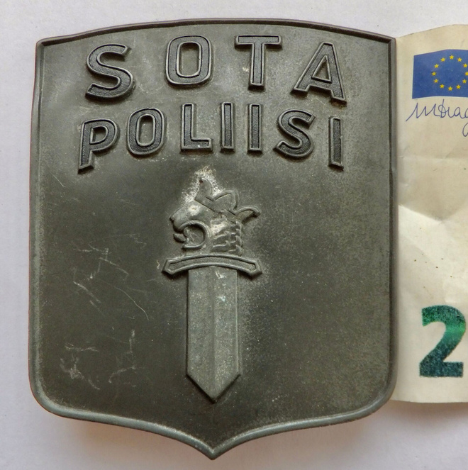 VANHA Merkki Sotapoliisi Poliisi
