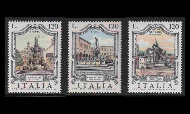 Italia 1627-9 ** Suihkulähteitä (1978)