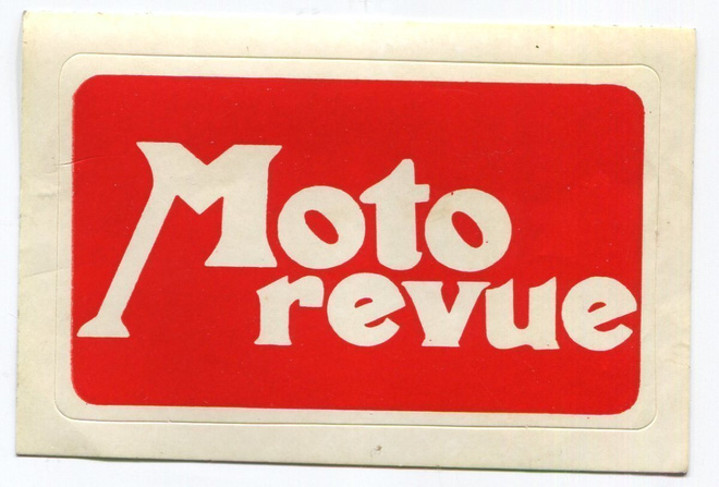 Retro - Vanha tarra 1970-luvulta - Moto revue