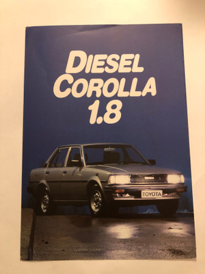 Myyntiesite - Toyota Corolla Diesel 1,8  -1982