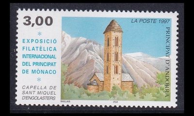 Andorra Fr 517 ** Postimerkkinäyttely (1997)