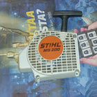 Stihl MS200 Käynnistinlaite Vetokoppa Moottorisaha - pikkukuva 1