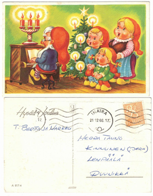 Vanha kortti, ARTKO A 817/4, Michaelis, vuodelta 1966