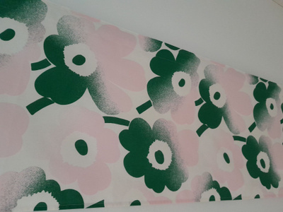 Marimekko Unikko Häivähdys verho/ kappa 44x248cm