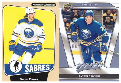 2 x OWEN POWER Buffalo Sabres