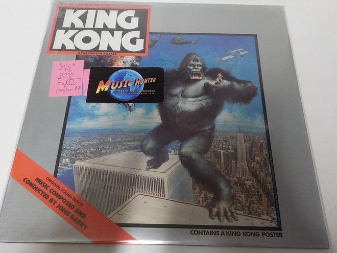 JOHN BARRY - KING KONG SOUNDTRACK  US-76 LP M-/M-