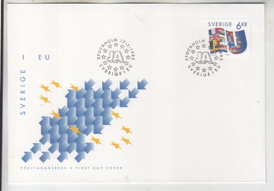 Ruotsi FDC 1995 EU