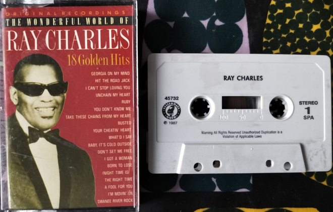 RAY CHARLES-18 GOLDEN HITS -Kasetti, YDG45732,v.1989 SPA