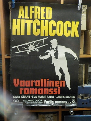 ALFRED HITCHCOCK - VAARALLINEN ROMANSSI VG+ ELOKUVAJULISTE