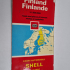 Finland/Finlande : Carte automobile Shell road map, roads... - pikkukuva 1