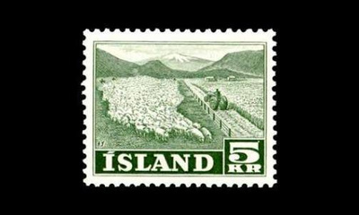 Islanti 270 ** Yrken och vyer 5 kr (1950)