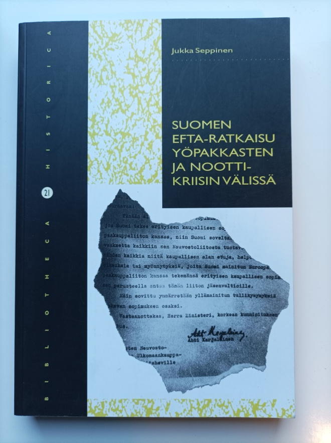 Suomen Efta-ratkaisu yöpakkasten ja noottikriisin välissä