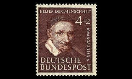 Saksa 143 ** Vinzenz von Paul 4+2 Pf (1951)
