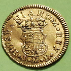 Espanja, 1/2 Escudo 1755 kultaraha. Harvinainen. - pikkukuva 2
