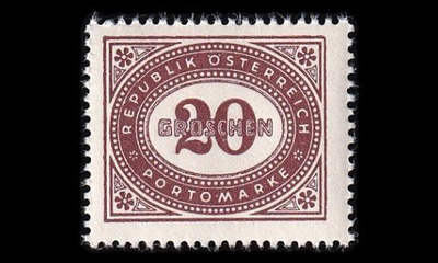 Itävalta P_215 ** Porto 20 g (1947)
