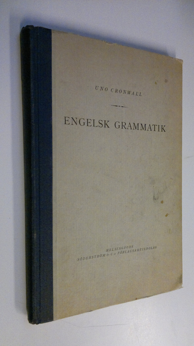 Uno Cronwall : Engelsk grammatik för skola och självstudium
