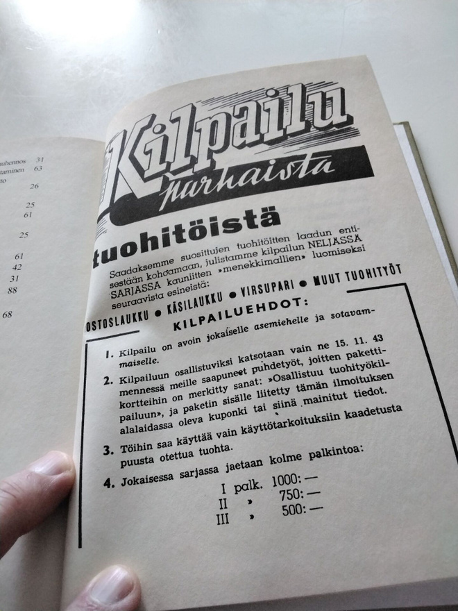 Sotavuosien konsteja ja korvikkeita kirja