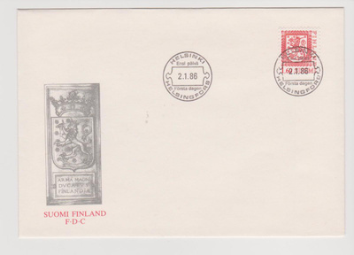 FDC 1986 Yleismerkki 1,60 mk
