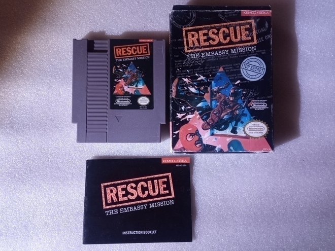 Nes Rescue The Embassy Mission Usa CIB