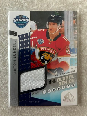 Anton Lundell 25-26 SP Game Used #GSF2-6 2024 Global Series