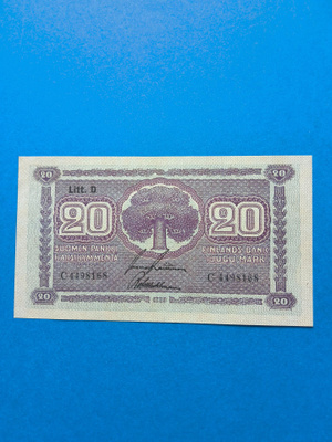 Sileä 20 MARKKAA Litt.D1939 C 4498168