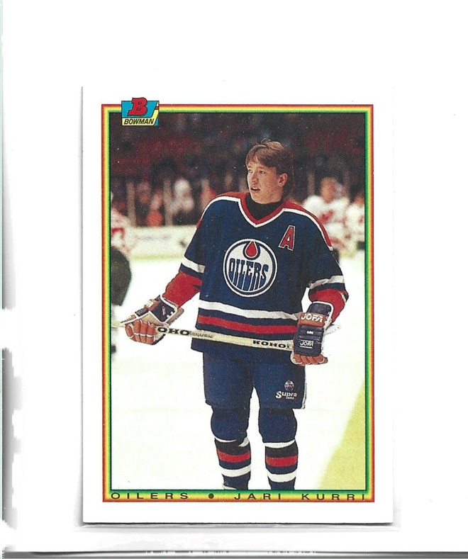 JARI KURRI - OILERS - 1990 BOWMAN # 191